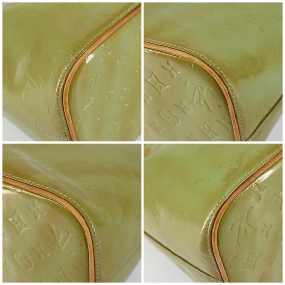 LOUIS VUITTON Monogram Vernis Houston Hand Bag Baby Blue M91005 LV Auth hk3138 - Picture 15 of 16